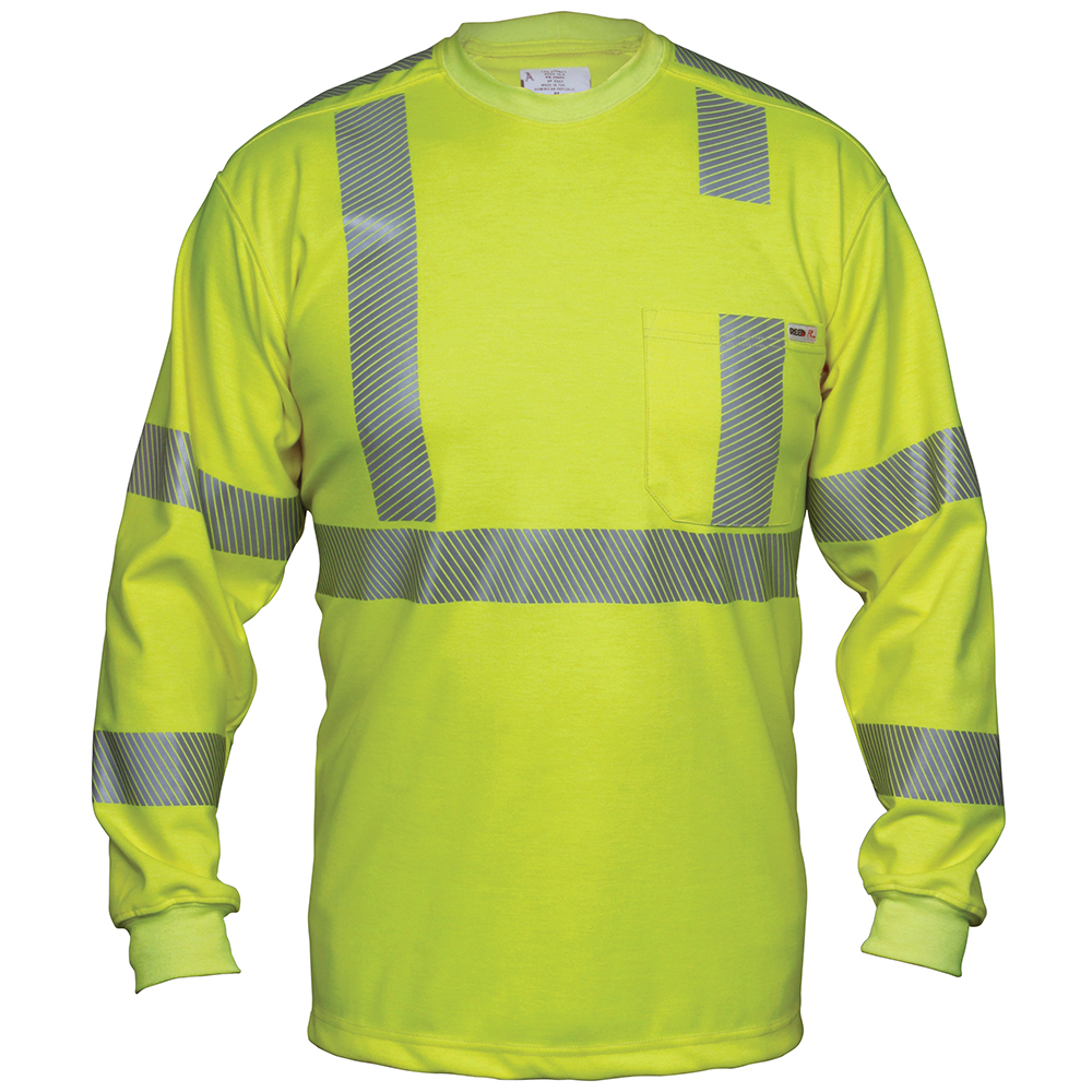 Hi Vis Reed High Visibility Enhanced Reflective Safety Work Uniform Shirts 