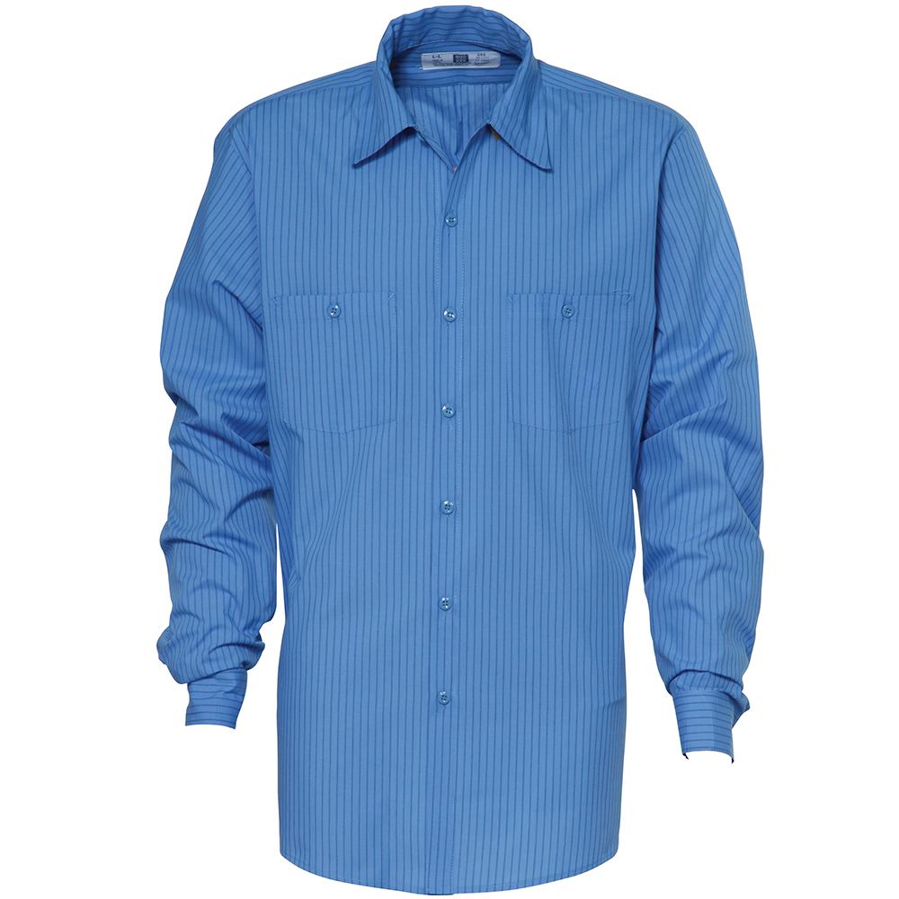 SoftTouch Industrial Stripe Work Shirts - Commercial Workwear | Flame ...
