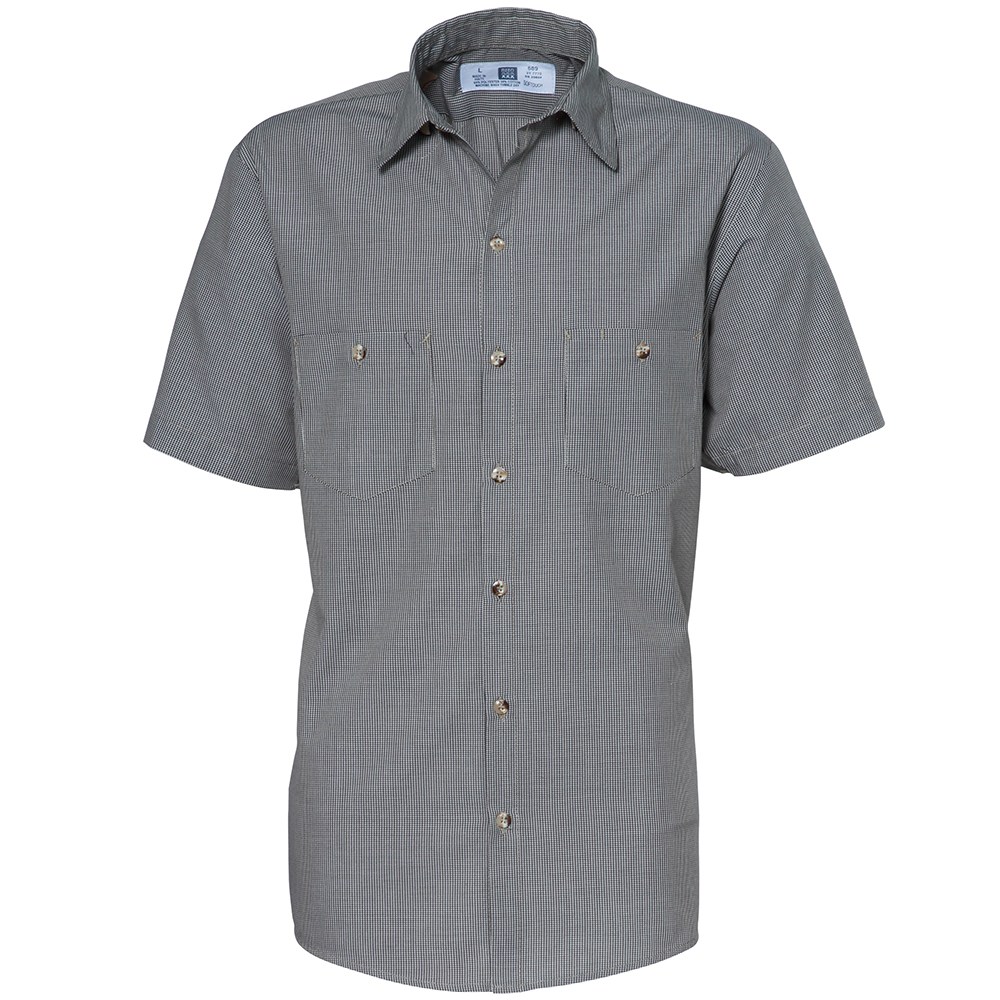 SoftTouch Micro Check Work Shirts - Commercial Workwear | Flame ...