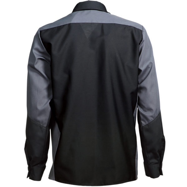 Long-sleeve two-tone navy and grey men's shirt